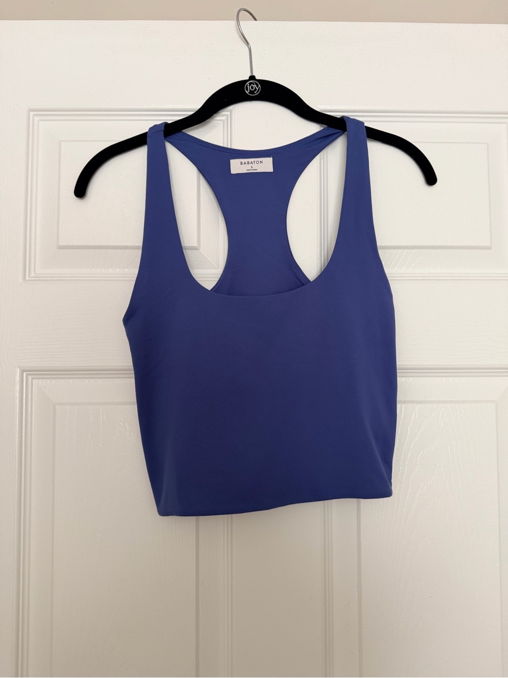 Babaton Periwinkle Racerback Crop Tank